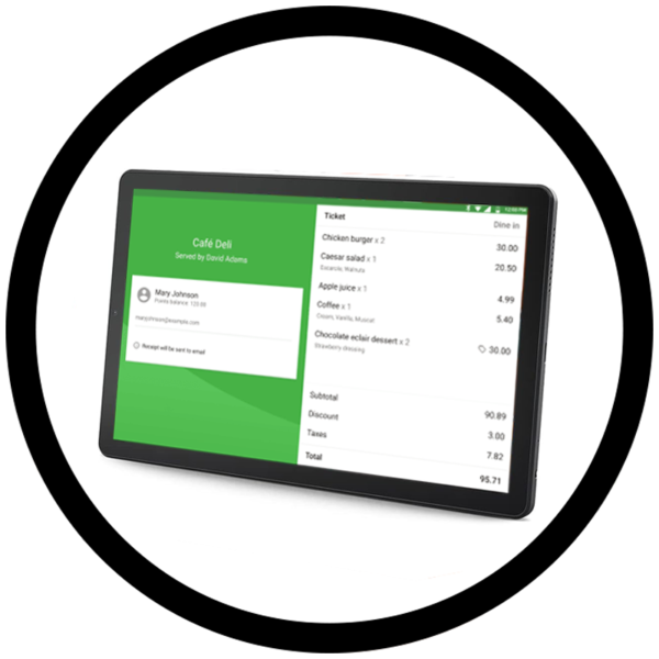 9" Lenovo Android Tab - Customer Display / Kitchen Display